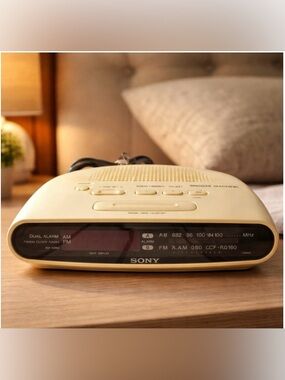 Vintage Sony Dream Machine Digital Clock Radio Model ICF-C240 AM FM Alarm LED